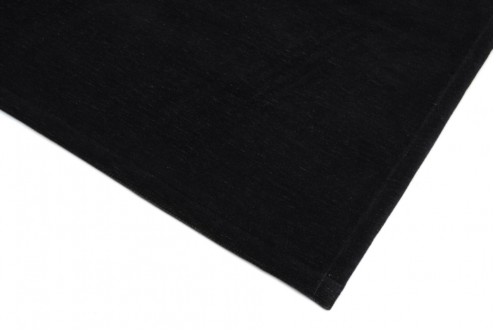 Covor Premium Model DYWAN SIGNUM BLACK, Negru, Gri, Tesatura Plata, Poliester, Bumbac, Antiderapant, Antialergic, Living, Dormitor, Sufragerie, Birou [3]