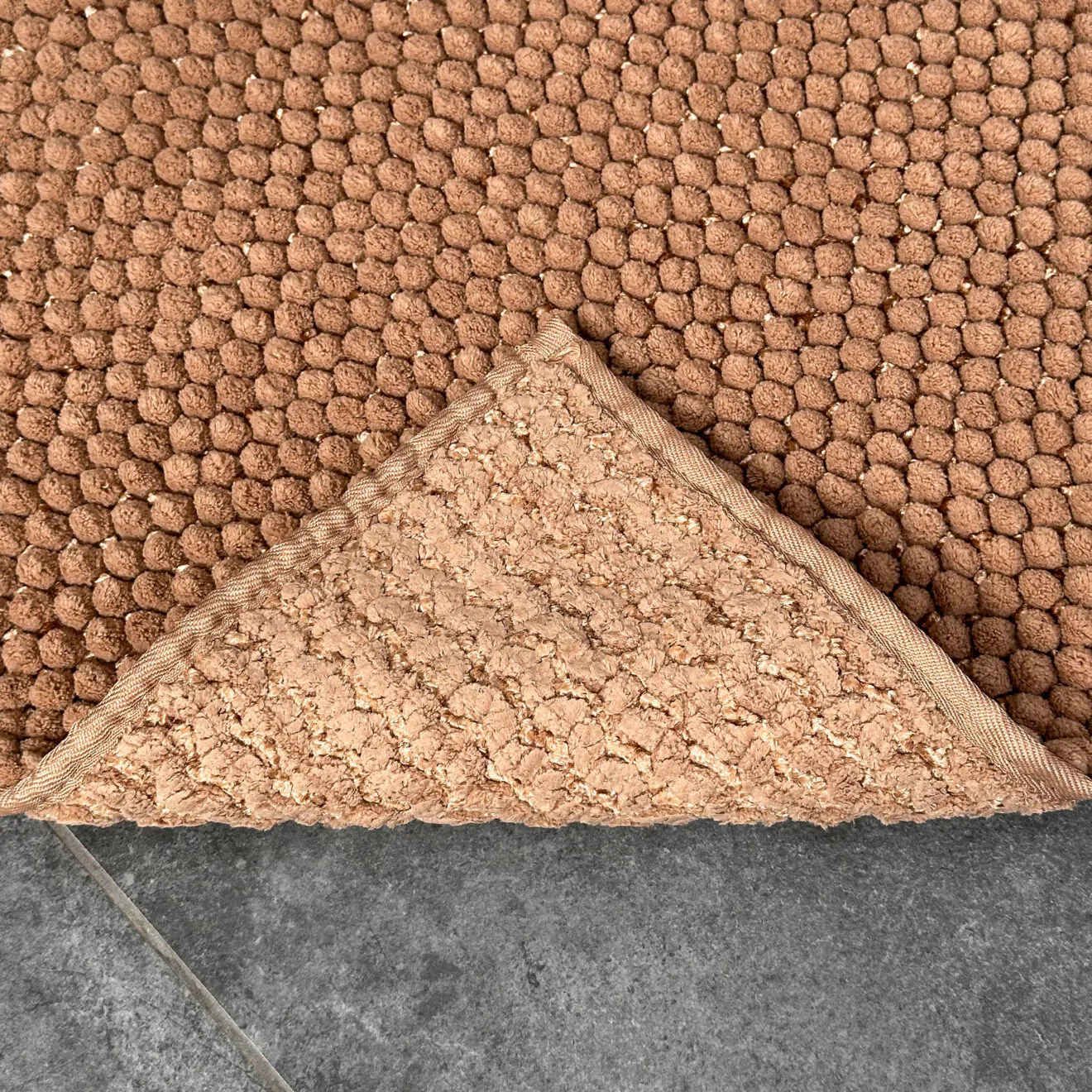 Covoraș de Baie Antiderapant Ananas, Cacao, Microfibră de Poliester, Grosime Totală 15 mm [6]