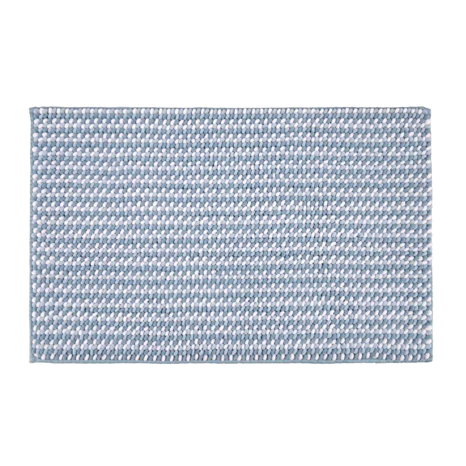 Covoraș de Baie Antiderapant Melody, Turcoaz cu Alb, Microfibră de Poliester, Grosime Totală 10 mm [3]