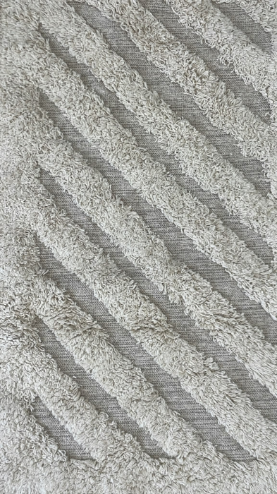 Covoras Baie Softa Stripe, Marime 45 X 75 cm, Ivory, Bumbac [2]