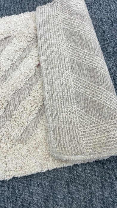 Covoras Baie Softa Stripe, Marime 45 X 75 cm, Ivory, Bumbac [5]