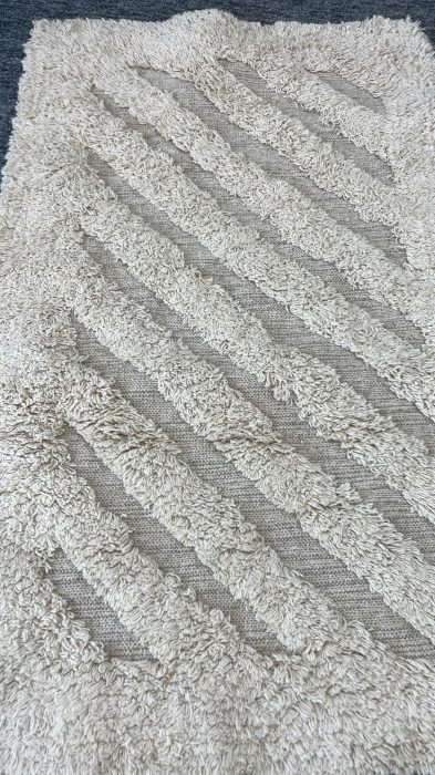 Covoras Baie Softa Stripe, Marime 45 X 75 cm, Ivory, Bumbac [3]