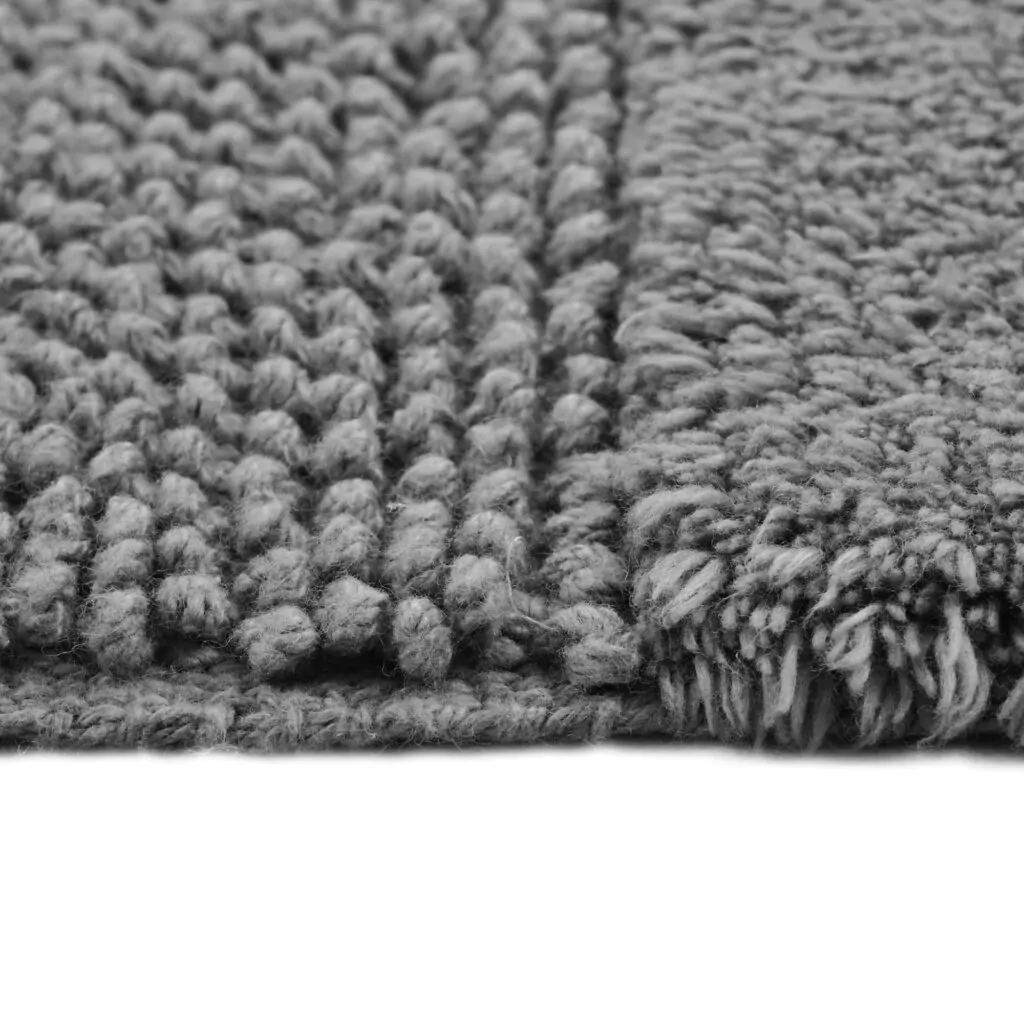 Covoraș de Baie Antiderapant Touch, Gri Cald, Bumbac, Lungime Fir 10 mm, Grosime Totală 13 mm [6]