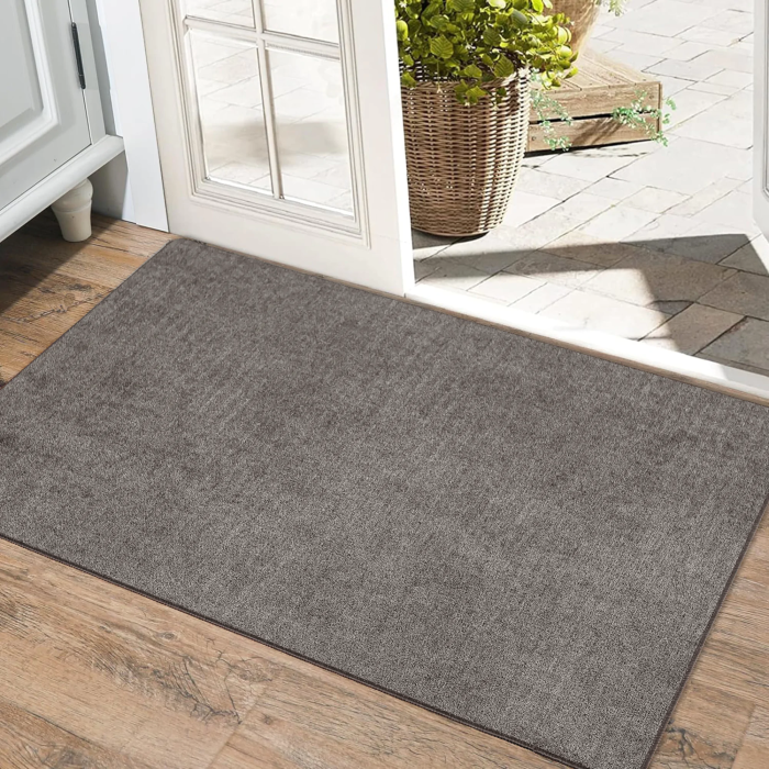 Covoras Antiderapant Universal WOOL 45 X 75 cm, Poliester, Gri [4]