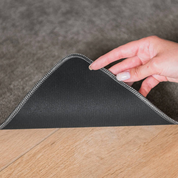 Covoras Antiderapant Universal WOOL 45 X 75 cm, Poliester, Gri [3]