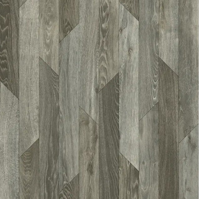 Linoleum Rezidential Antiderapant Clasa 21, Belgia, Model Hungarian Oak 909M, Design Imitatie Parchet, Stejar Natural Rustic, Suport Spuma, Grosime 2.3 mm, Maro, PVC [1]