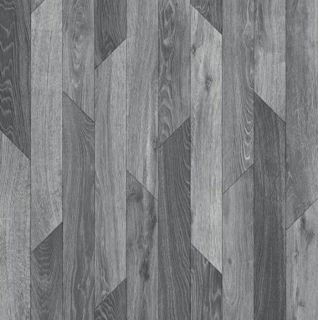 Linoleum Rezidential Antiderapant Clasa 21, Belgia, Model Hungarian Oak 990D, Design Imitatie Parchet, Stejar Gri Rustic, Suport Spuma, Grosime 2.3 mm, PVC [1]