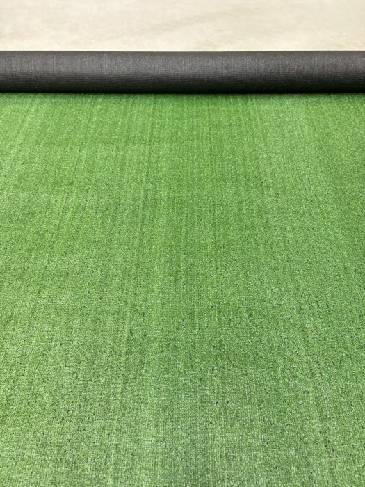 Mocheta tip Gazon Artificial Basic, Lungime Fir 7 mm, Verde, Antialergic, Polipropilena, Curte, Terasa, Balcon, Piscina, Loc de Joaca, Gradinita, Cresa [4]