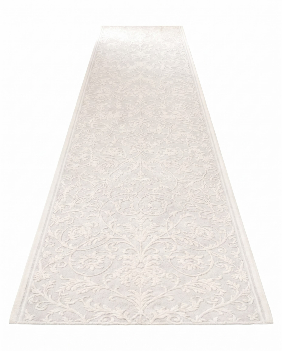 Traversa Model ITEA 42001-101, Ivory, Alb, Inaltime Fir 10 mm, Abstract Modern, Polipropilena Frieze [2]
