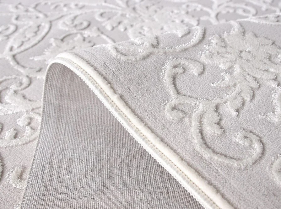Traversa Model ITEA 42001-101, Ivory, Alb, Inaltime Fir 10 mm, Abstract Modern, Polipropilena Frieze [2]
