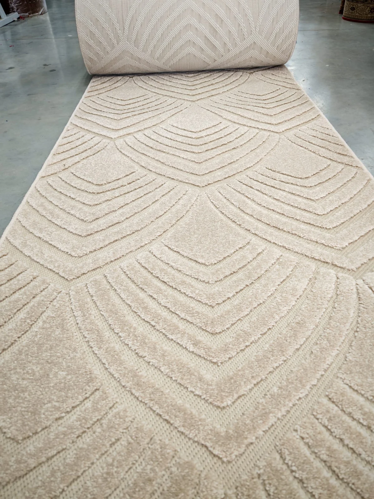 Traversa Model Oksi 38009-202,Bej, Inaltime Fir 6.5 mm, Antialergic, Polipropilena, Living, Dormitor, Sufragerie, Birou [6]