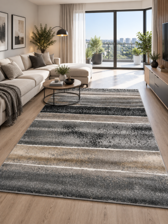 Covoare traditionale - Covor Cappuccino 16022-91 Gri design modern elegant