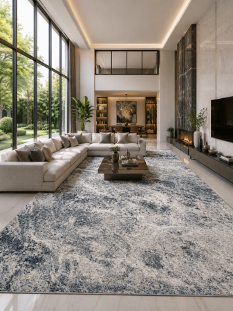 Covoare dormitor - Covor Cappuccino 16100-613 gri design abstract modern