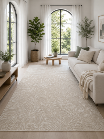 Baie - Covor Model Jersey Home A769 E515 Bej,  Tesatură plată, Antialergic, Polipropilena, Bucatarie, Hol, Balcon