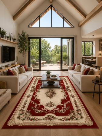 Clasice & Elegante - Covor Lotos 574-210 Rosu Polipropilena Friese