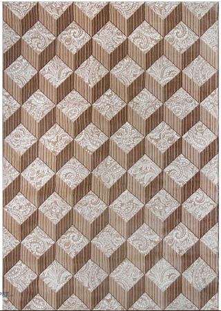 Traverse - Covor Model Cardinal 25505-110, Crem, Inaltime Fir 7 mm, Antialergic, Polipropilena, Living, Dormitor, Sufragerie, Birou
