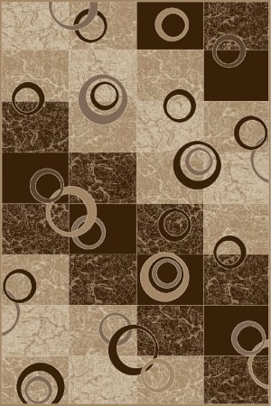 Covor Model Daffi 13058-120, Crem, Maro, Inaltime Fir 6 mm, Antialergic, Polipropilena, Living, Dormitor, Sufragerie, Birou [5]
