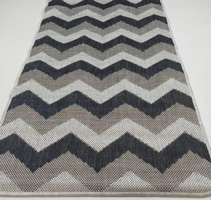 Covor bucatarie Flex 19641-08 gri aspect sisal antiderapant 75x150cm [2]