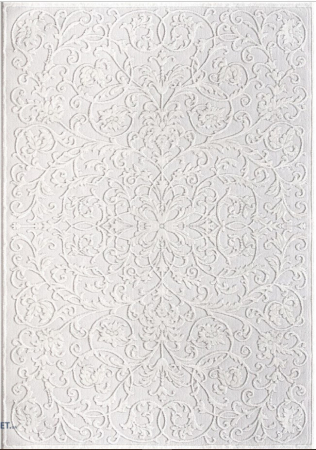 Covoare clasice - Covor Model Itea 42001‑101, Marime 78 x 150 cm, Alb, Inaltime Fir 10 mm, Antialergic, Polipropilena, Living, Dormitor