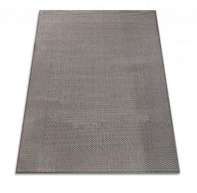 Covor Model Iuta Jeans 19242‑91, Maro, Inaltime Fir Tesatură plată, Antialergic, Polipropilena, Bucatarie, Hol, Balcon [1]