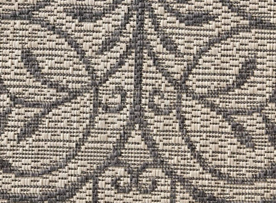 Covor Model Iuta Jeans 6874‑3301, Bej, Inaltime Fir Tesatură plată, Antialergic, Polipropilena, Bucatarie, Hol, Balcon [3]