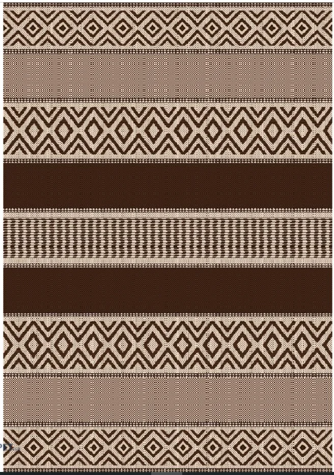 Covoare moderne - Covor Model Iuta Natura 971‑91, Marime 50 x 80 cm, Maro,Bej, Inaltime Fir Tesatură plată, Antialergic, Polipropilena, Bucatarie, Hol, Balcon