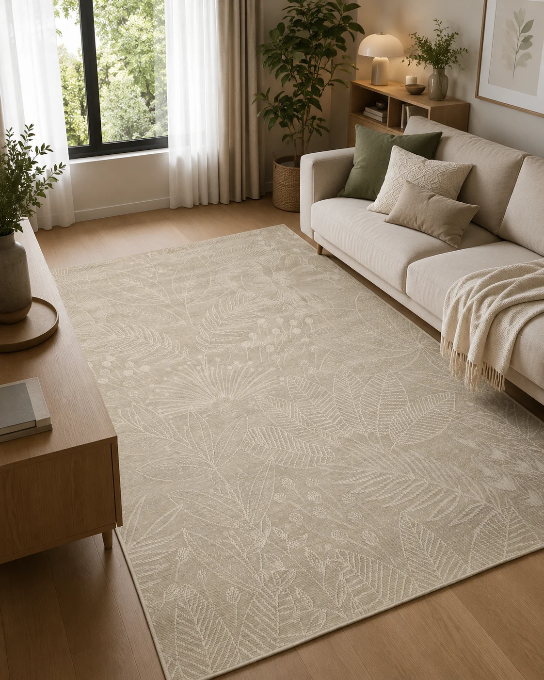 Covor Model Jersey Home A769 E515 Bej,  Tesatură plată, Antialergic, Polipropilena, Bucatarie, Hol, Balcon [1]
