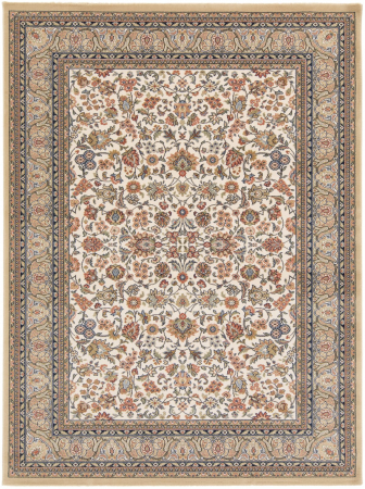 Covoare clasice - Covor Belgian Premium Model Kasmar 8746‑684, Bej, Inaltime Fir 9 mm, Antialergic, Polipropilena, Living, Dormitor