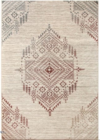 Vintage & Retro - Covor Model Lily  30109‑216, Crem, Înălțime Fir 4 mm, Antialergic, Polipropilenă, Living, Dormitor, Sufragerie