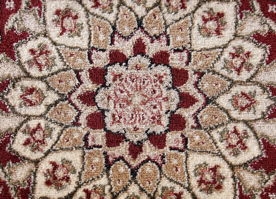 Covor Model Lotos 1555-210, Grena, Rosu, Inaltime Fir 8 mm, Antialergic, Polipropilena, Living, Dormitor, Sufragerie, Birou [3]