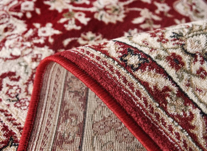 Covor Model Lotos 1555-210, Grena, Rosu, Inaltime Fir 8 mm, Antialergic, Polipropilena, Living, Dormitor, Sufragerie, Birou [2]