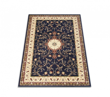 Covor Model Lotos 523-810, Albastru, Inaltime Fir 9 mm, Antialergic, Polipropilena, Living, Dormitor, Sufragerie, Birou [2]