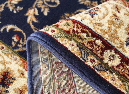 Covor Model Lotos 523-810, Albastru, Inaltime Fir 9 mm, Antialergic, Polipropilena, Living, Dormitor, Sufragerie, Birou [3]