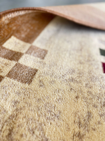 Covor Model Lotos 579-110, Bej, Crem, Inaltime Fir 8 mm, Antialergic, Polipropilena, Living, Dormitor, Sufragerie, Birou [3]