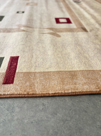 Covor Model Lotos 579-110, Bej, Crem, Inaltime Fir 8 mm, Antialergic, Polipropilena, Living, Dormitor, Sufragerie, Birou [7]