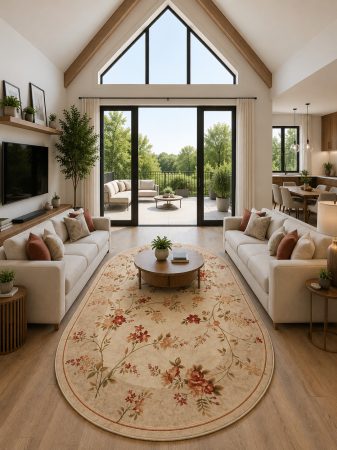 Clasice & Elegante - Covor Oval Lotos 551-100 Bej Crem Polipropilena Friese