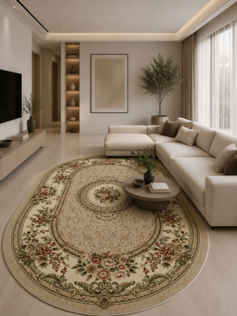 Covoare living - Covor Lotos 571-110 bej crem design clasic cu motive orientale