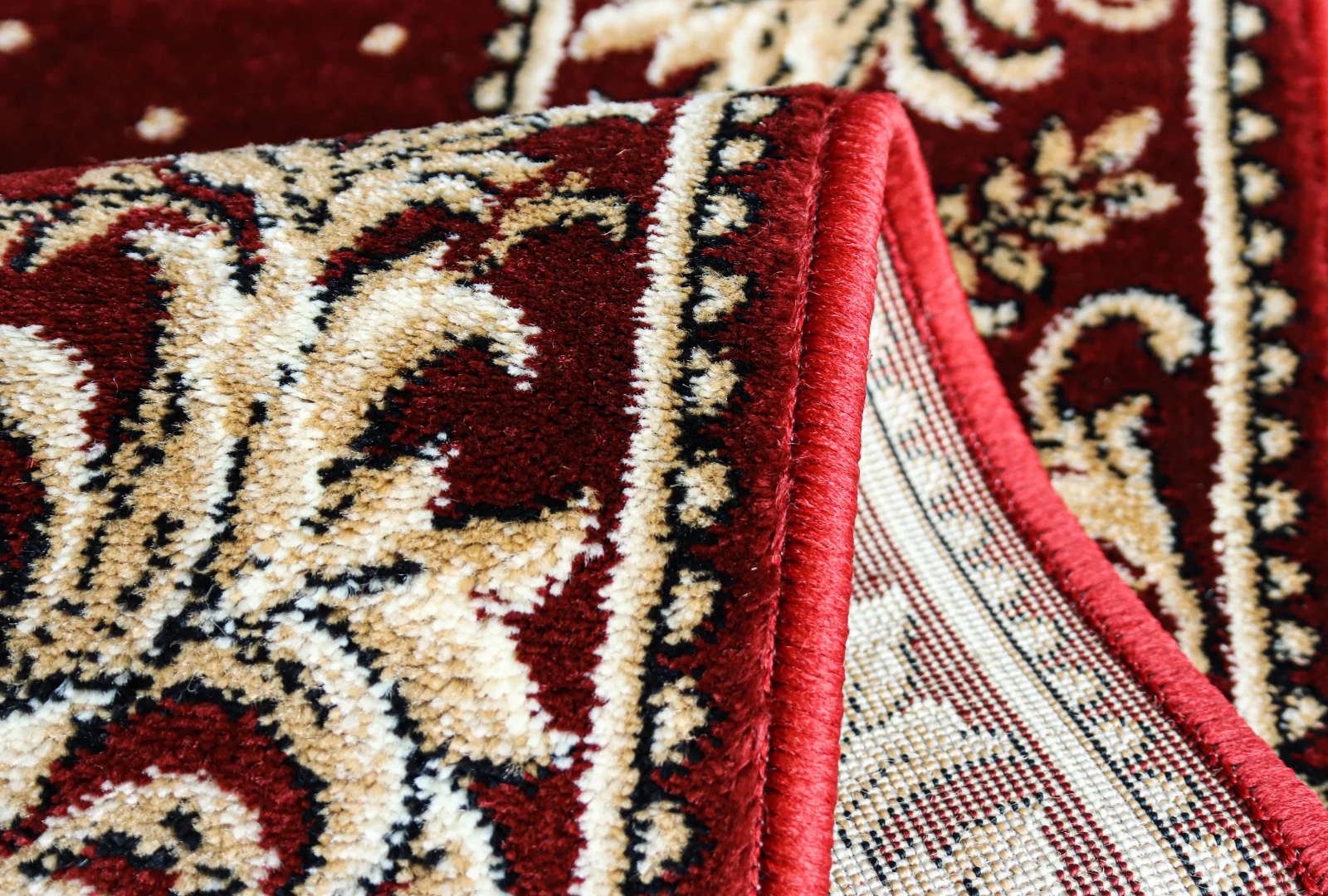 Covor Model Bisericesc Lotos 15066-210, Grena, Rosu, Inaltime Fir 9 mm, Antialergic, Polipropilena, Manastire, Biserica, Altar, Naos, Pronaos, Capela, Chilie, Hol, Birou [5]