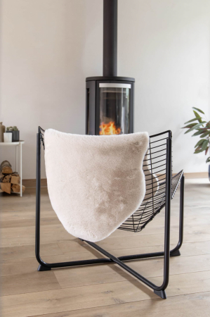 Covor Premium Belgian Model LOP 050 Shapes, Imitatie Blana Iepure, Crem, Marime 50 x 80 cm, Lungime Fir 23 mm, Poliester, Antialergic, Living, Dormitor, Sufragerie, Birou [4]