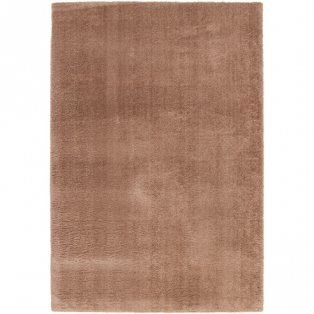 Covoare pufoase - Covor Premium Belgian Model Soft Rimini 71481-088, Maro, Bej, Lungime Fir 22 mm, Poliester Reciclat, Antialergic, Living, Dormitor, Sufragerie, Birou