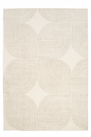 Covoare moderne - Covor Premium Handmade, India, Model DYWAN ORNATE BEIGE, Crem, Lana, Lucrat Manual, Living, Dormitor, Sufragerie, Birou