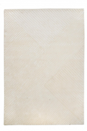 Covoare moderne - Covor Premium Handmade, India, Model DYWAN SIERRA IVORY, Crem, Bej, Viscoza, Lucrat Manual, Living, Dormitor, Sufragerie, Birou