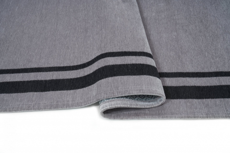 Covor Premium Model DYWAN ALTO GRAY, Gri, Negru, Tesatura Plata, Poliester, Bumbac, Antiderapant, Antialergic, Living, Dormitor, Sufragerie, Birou [5]