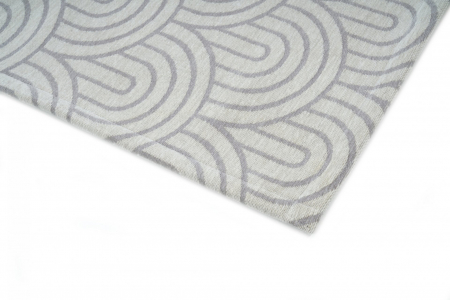 Covor Premium Model DYWAN ARCO GRAY, Gri, Tesatura Plata, Poliester, Bumbac, Antiderapant, Antialergic, Living, Dormitor, Sufragerie, Birou [3]