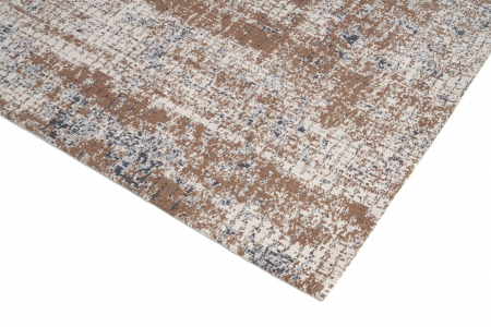 Covor Premium Model DYWAN RUSTIC BEIGE, Gri, Bej, Maro, Tesatura Plata, Poliester, Bumbac, Antiderapant, Antialergic, Living, Dormitor, Sufragerie, Birou [3]