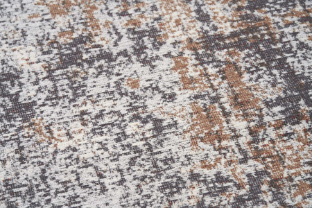 Covor Premium Model DYWAN RUSTIC BEIGE, Gri, Bej, Maro, Tesatura Plata, Poliester, Bumbac, Antiderapant, Antialergic, Living, Dormitor, Sufragerie, Birou [4]