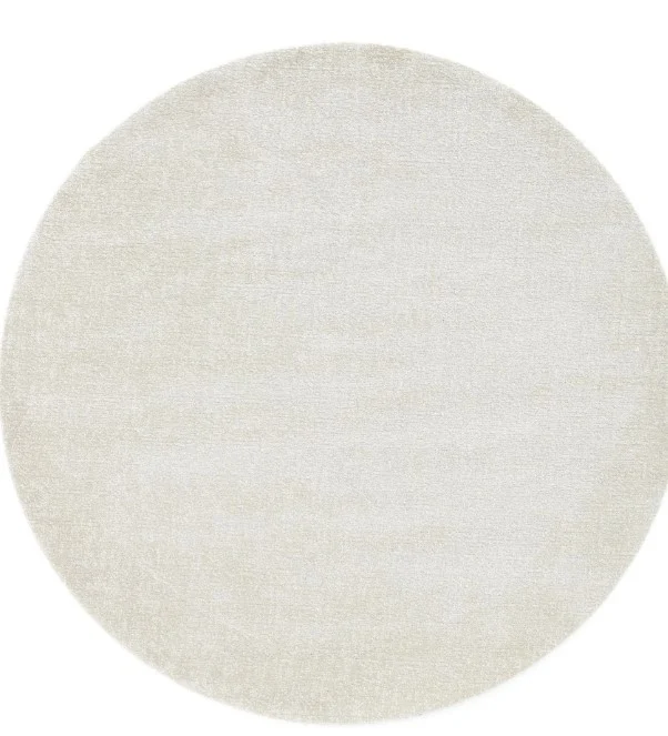 Covor Rotund Belgian Model Fargo 71501‑056, Alb, Inaltime Fir 7 mm, Antialergic, Polipropilena, Living, Dormitor, Sufragerie, Copii [3]