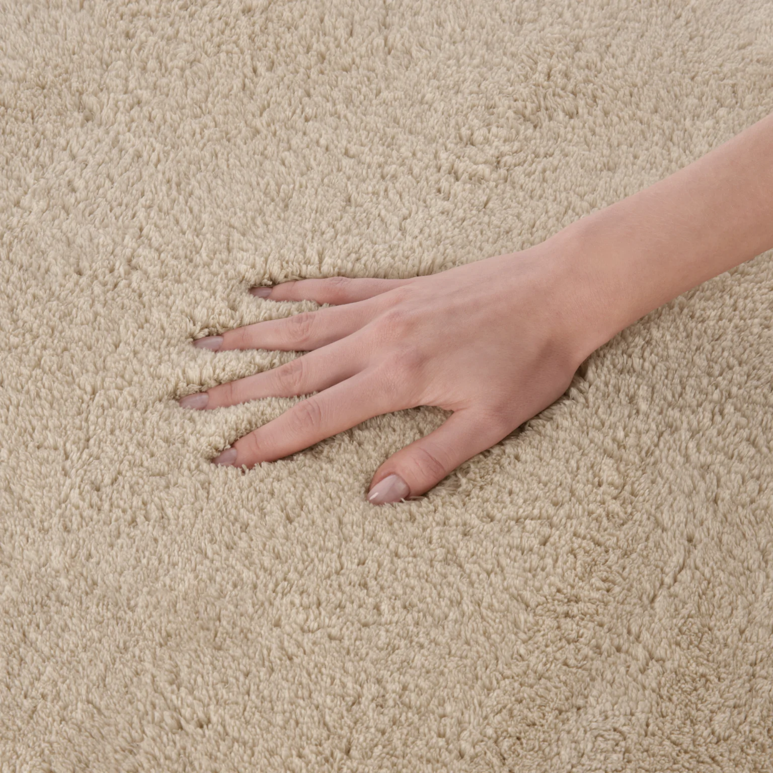 Covoraș Universal Antiderapant Comfort, Bej Deschis, Poliester, Lungime Fir 18 mm, Grosime Totală 20 mm [5]
