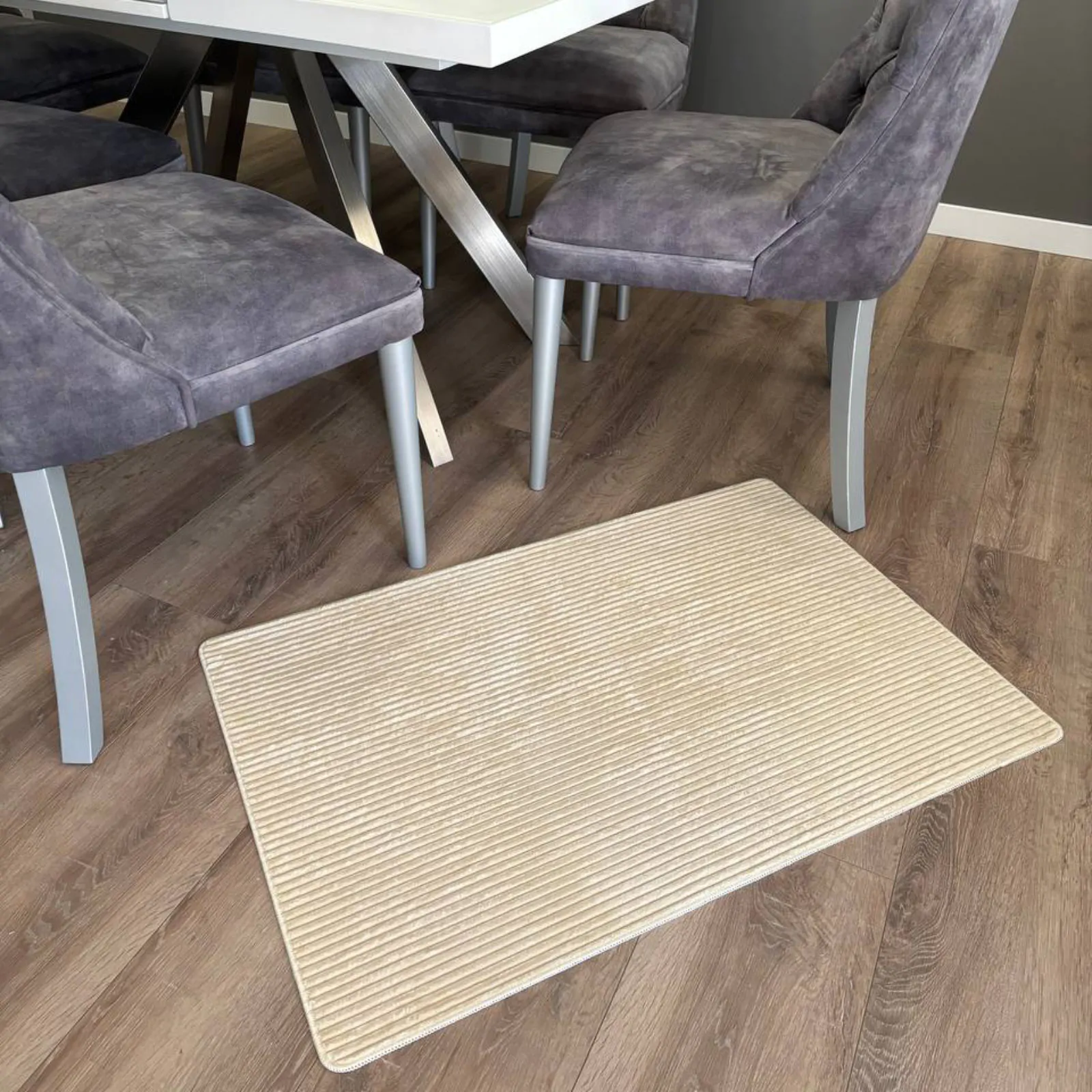 Covoras Antiderapant Universal FIBRA 60 X 90cm, Poliester, Ivory [3]