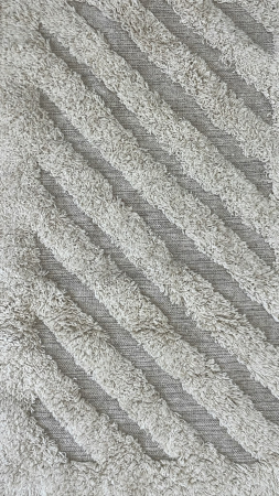 Covoras Baie Softa Stripe, Marime 45 X 75 cm, Ivory, Bumbac [1]